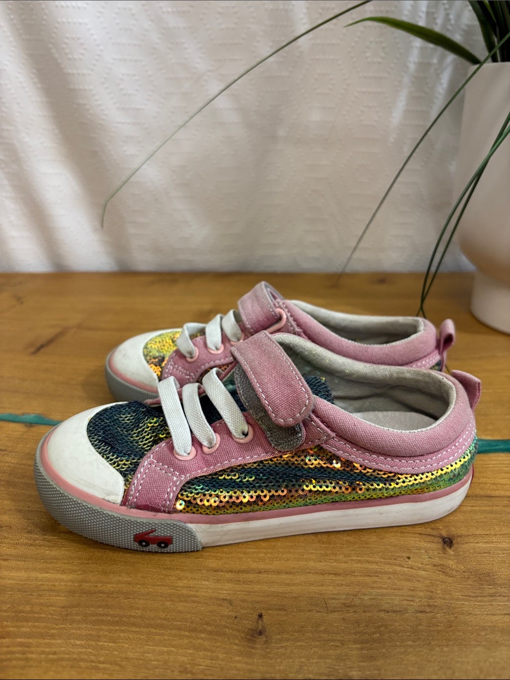 See Kai Run Pink Metallic Sneaker